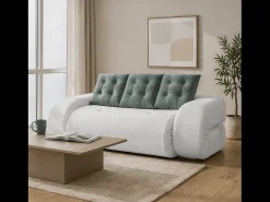 Best Sofá-cama Okoa 2 lugares - branco e sálvia Branco sujo