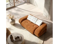 Sofá* Sofá-cama Okoa 2 lugares - laranja branco Cor de laranja