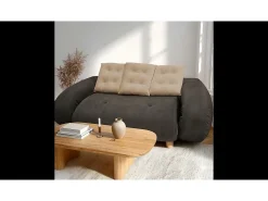 Sofá-cama Okoa 2 lugares - marrom areia^ Sofá