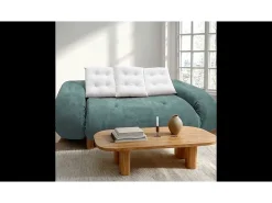 Sofá-cama Okoa 2 lugares - sálvia e branco^ Sofá