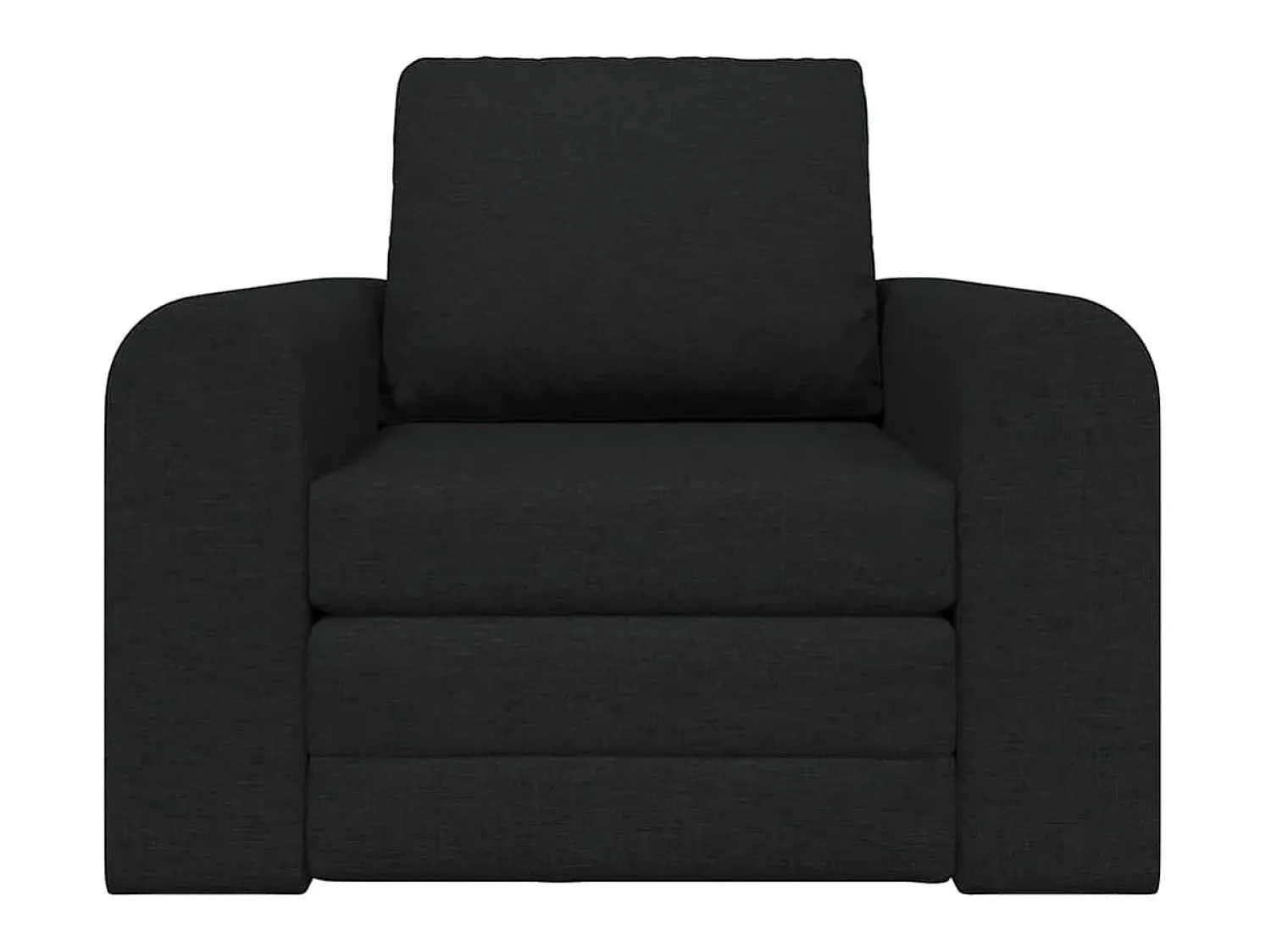Sofá*vidaxl Sofá-Cama 98 x 71 x 83 cm tecido Preto