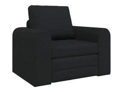 Sofá*vidaxl Sofá-Cama 98 x 71 x 83 cm tecido Preto