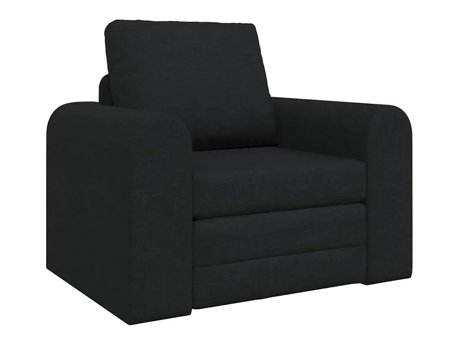 Sofá*vidaxl Sofá-Cama 98 x 71 x 83 cm tecido Preto