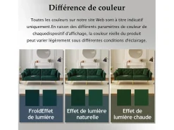Hauss Spole Sofá-cama reto de 2 lugares em veludo , encosto rebatível em 3 posições - 173x75x70cm^ Sofá