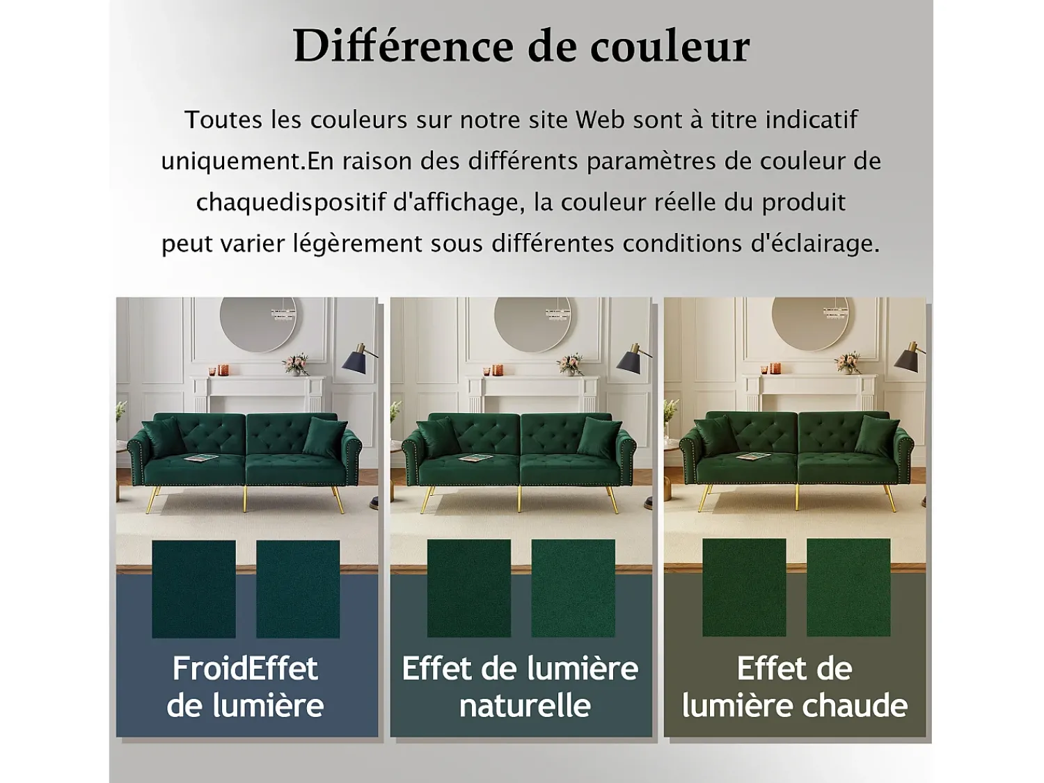 Hauss Spole Sofá-cama reto de 2 lugares em veludo , encosto rebatível em 3 posições - 173x75x70cm^ Sofá