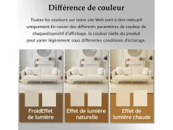 Outlet Hauss Spole Sofá-cama reto de 2 lugares em veludo , encosto rebatível em 3 posições - 173x75x70cm Bege