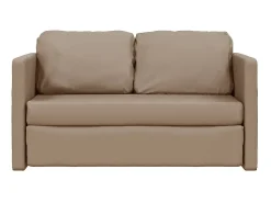 Sofá| Sofá-cama sem pés 112x174x55 cm couro artificial cappuccino PT683121 Castanho