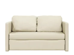 Sofá| Sofá-cama sem pés 112x174x55 cm couro artificial cor PT957341 Creme