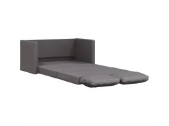 Sofá-cama sem pés 112x174x55 cm couro artificial PT633342^ Sofá