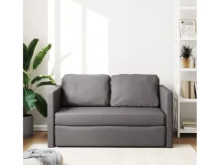 Sofá-cama sem pés 112x174x55 cm couro artificial PT633342^ Sofá