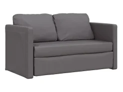 Sofá-cama sem pés 112x174x55 cm couro artificial PT633342^ Sofá