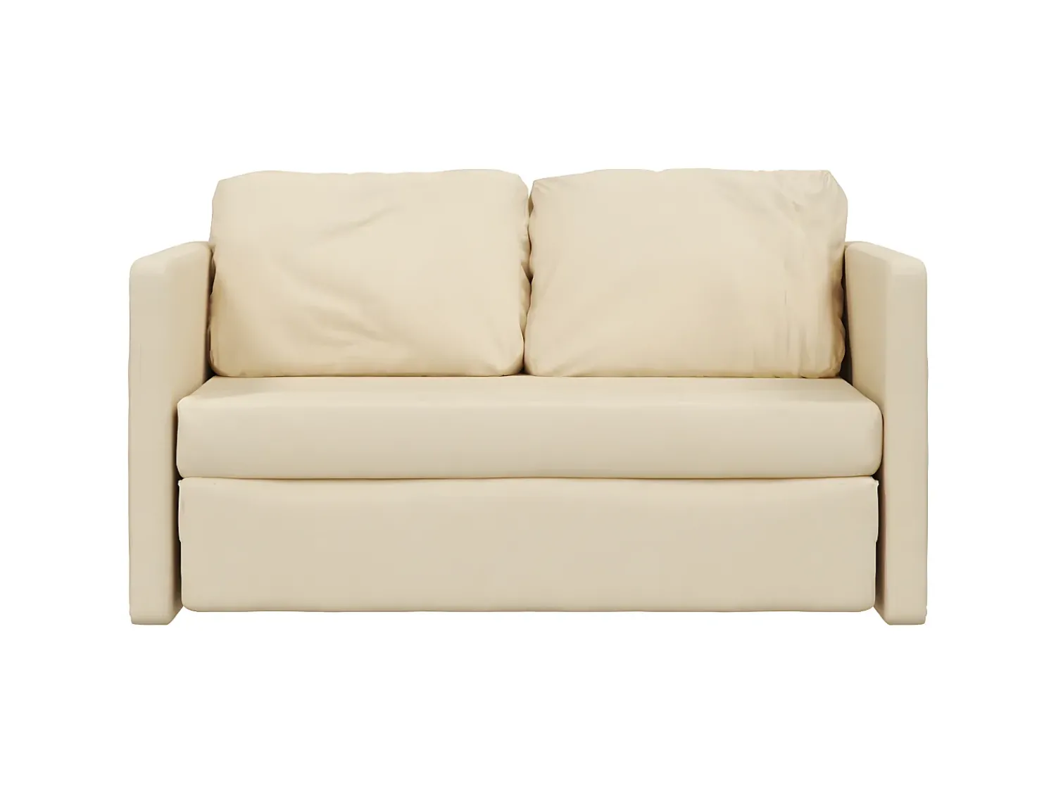 Sofá-cama sem pés 112x174x55 cm tecido cor PT794418^ Sofá