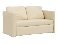Sofá-cama sem pés 112x174x55 cm tecido cor PT794418^ Sofá