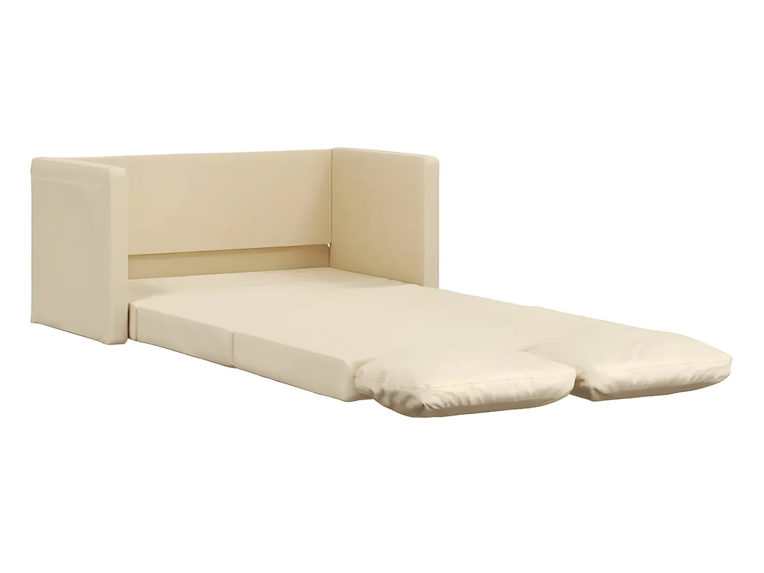 Sofá-cama sem pés 112x174x55 cm tecido cor PT794418^ Sofá