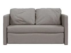 New Sofá-cama sem pés 112x174x55 cm tecido cinza-acastanhado PT753772 Taupe