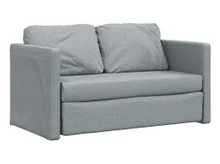 Sofá* Sofá-cama sem pés 112x174x55 cm tecido -claro PT512432 Cinzento
