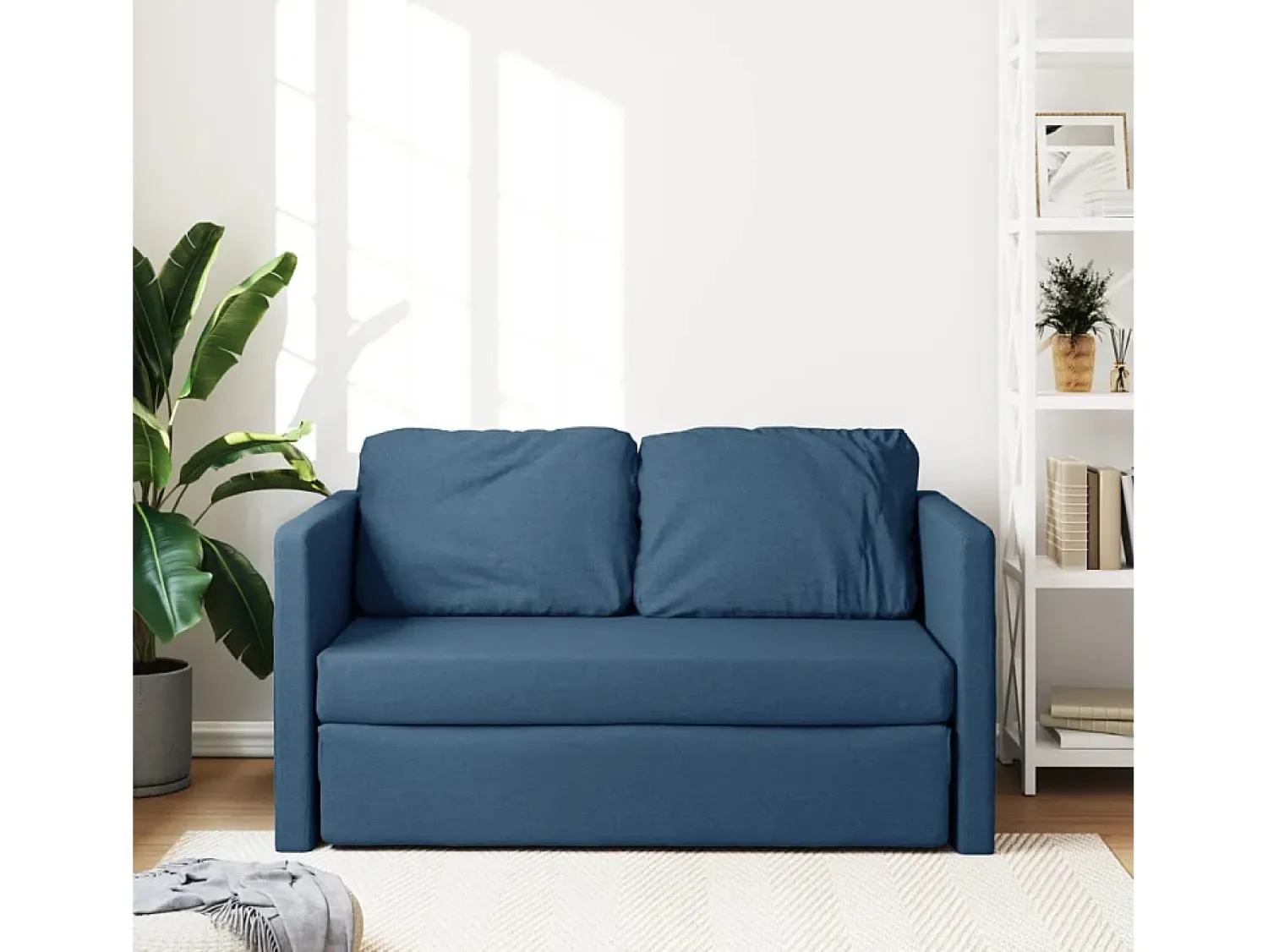 Sofá-cama sem pés 112x174x55 cm tecido PT948400^ Sofá