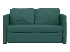 Sofá-cama sem pés 112x174x55 cm tecido -escuro PT303652^ Sofá