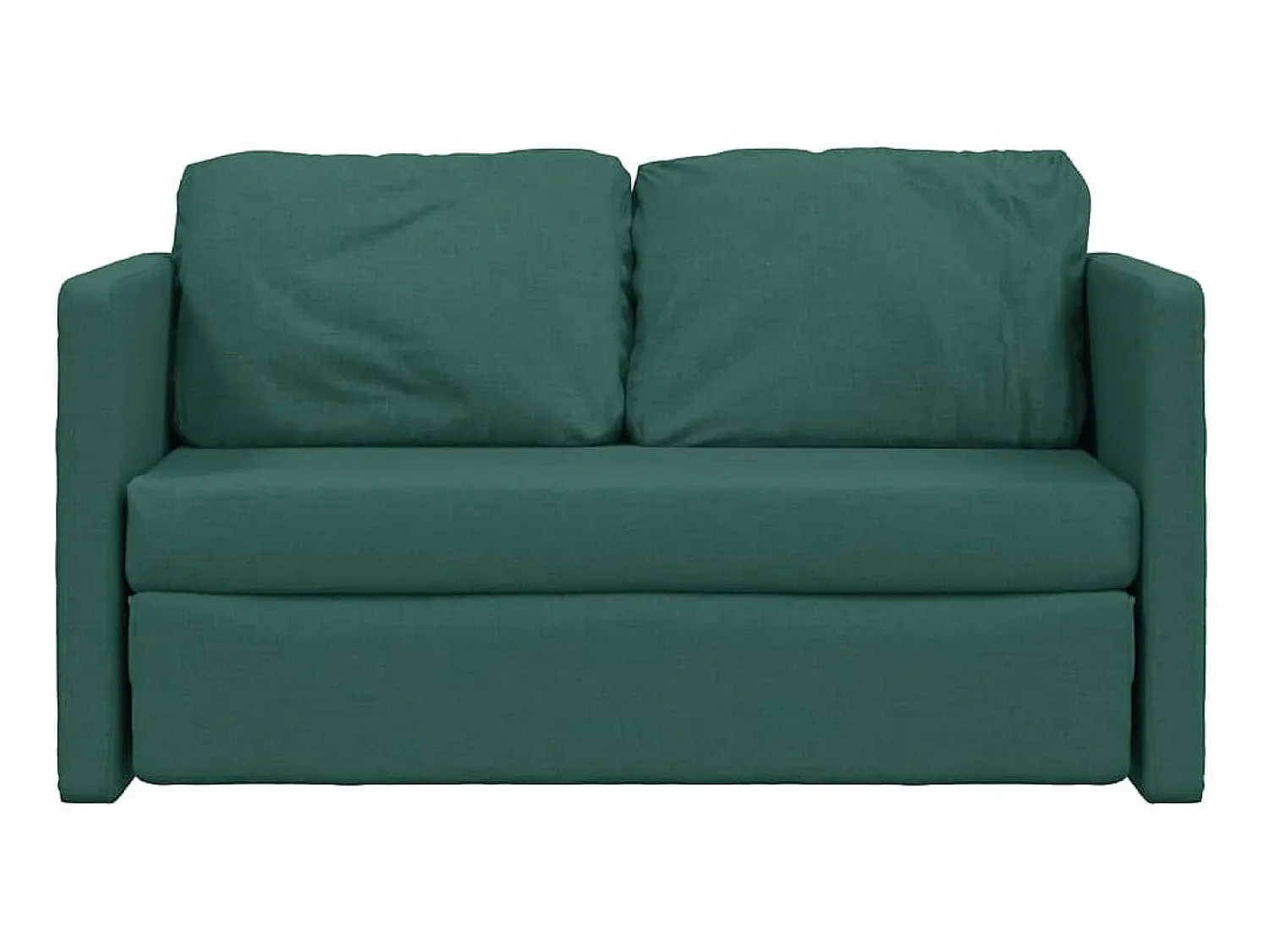Sofá-cama sem pés 112x174x55 cm tecido -escuro PT303652^ Sofá