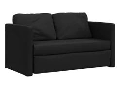 Outlet Sofá-cama sem pés 112x174x55 cm tecido PT877703 Preto