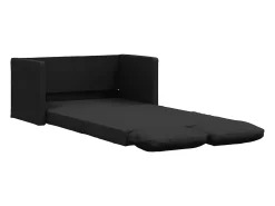 Outlet Sofá-cama sem pés 112x174x55 cm tecido PT877703 Preto