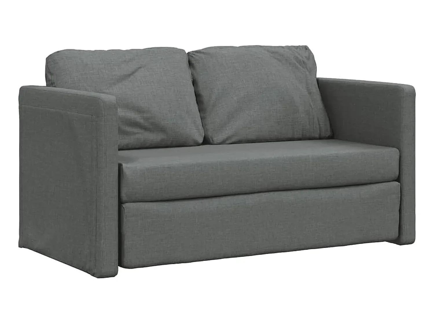 Sofá* Sofá-cama sem pés 112x174x55 cm tecido -escuro PT894353 Cinzento