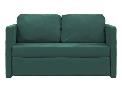 Sofá* Sofá-cama sem pés 122x204x55 cm veludo -escuro PT179703 Verde