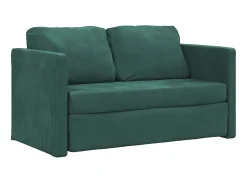 Sofá* Sofá-cama sem pés 122x204x55 cm veludo -escuro PT179703 Verde