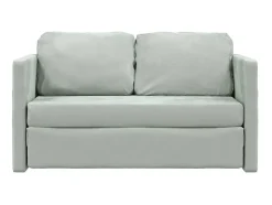 Sofá| Sofá-cama sem pés 122x204x55 cm veludo -claro PT691245 Cinzento