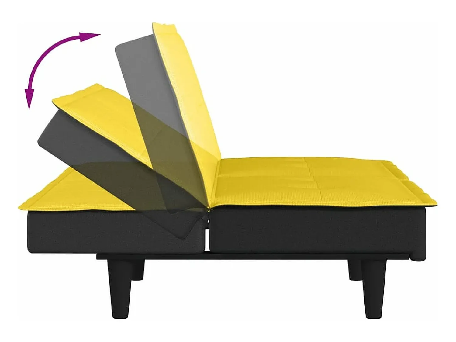 vidaxl Sofá-cama tecido -claro^ Sofá