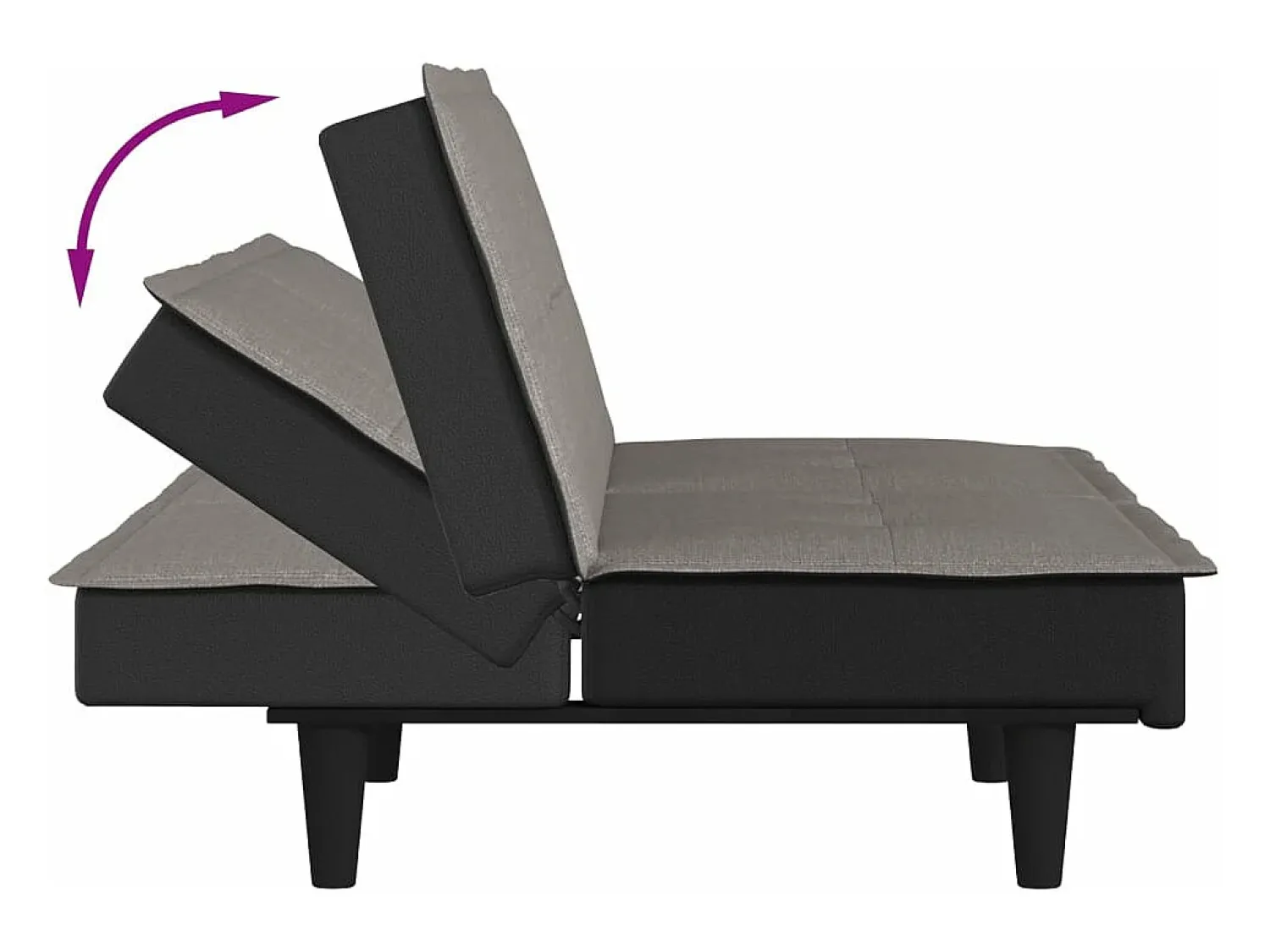 Sofá|vidaxl Sofá-cama tecido cinzento-acastanhado Taupe