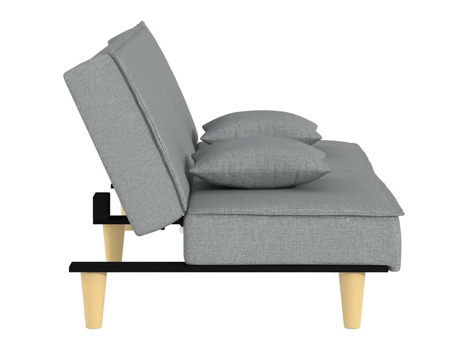 Best Sofá-cama tecido -claro PT151635 Cinzento