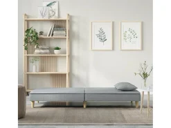Best Sofá-cama tecido -claro PT151635 Cinzento