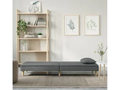 Sofá* Sofá-cama tecido -escuro PT625507 Cinzento