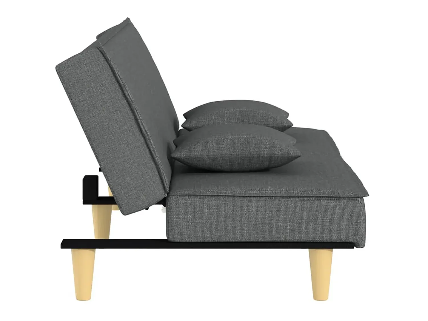 Sofá* Sofá-cama tecido -escuro PT625507 Cinzento