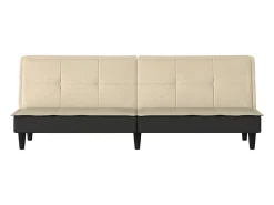 Best vidaxl Sofá-cama tecido Creme