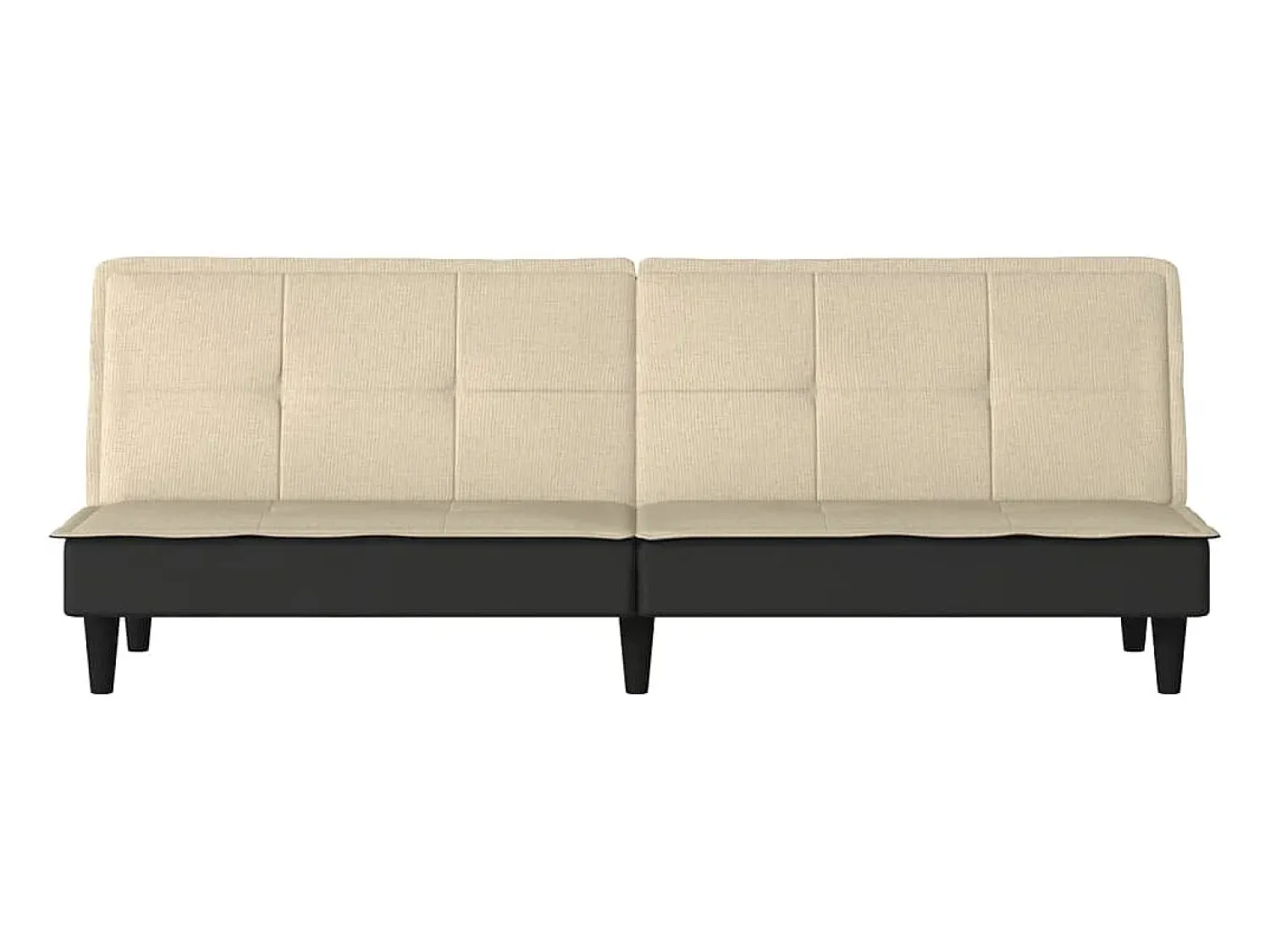 Best vidaxl Sofá-cama tecido Creme