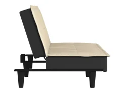 Best vidaxl Sofá-cama tecido Creme