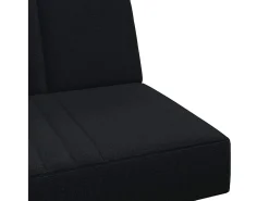 Sofá|vidaxl Sofá-cama tecido Preto