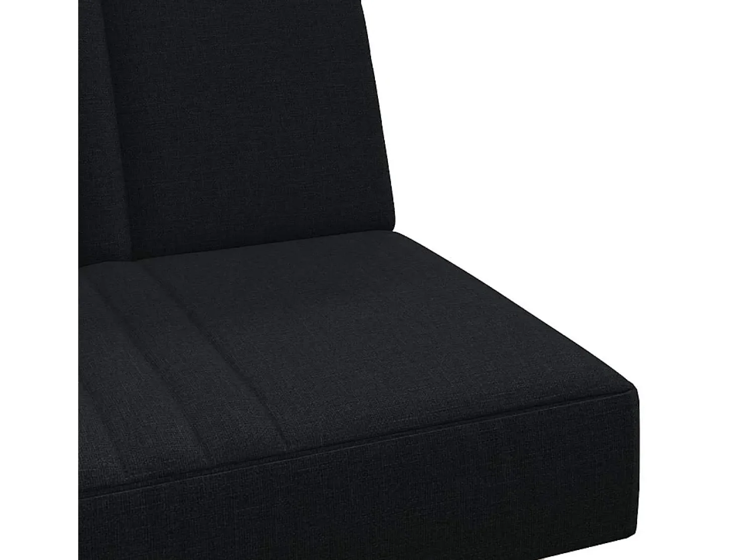 Sofá|vidaxl Sofá-cama tecido Preto