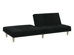 Sofá|vidaxl Sofá-cama tecido Preto