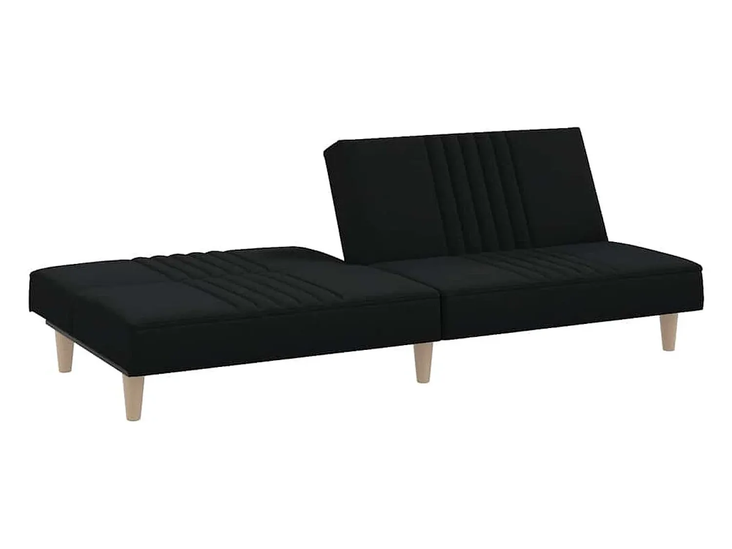 Sofá|vidaxl Sofá-cama tecido Preto