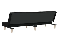 Sofá|vidaxl Sofá-cama tecido Preto