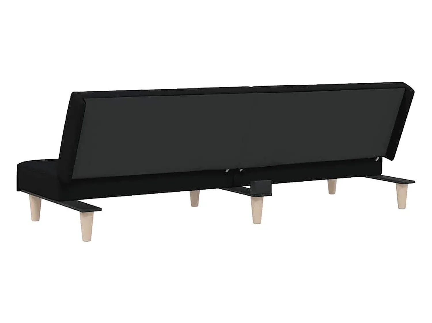 Sofá|vidaxl Sofá-cama tecido Preto