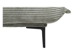 Sofá|Price Factory Sofá-cama VELARIS – Tecido de veludo cinza escuro – Estrutura de madeira – Colchão integrado – Elegante e compacto Cinzento