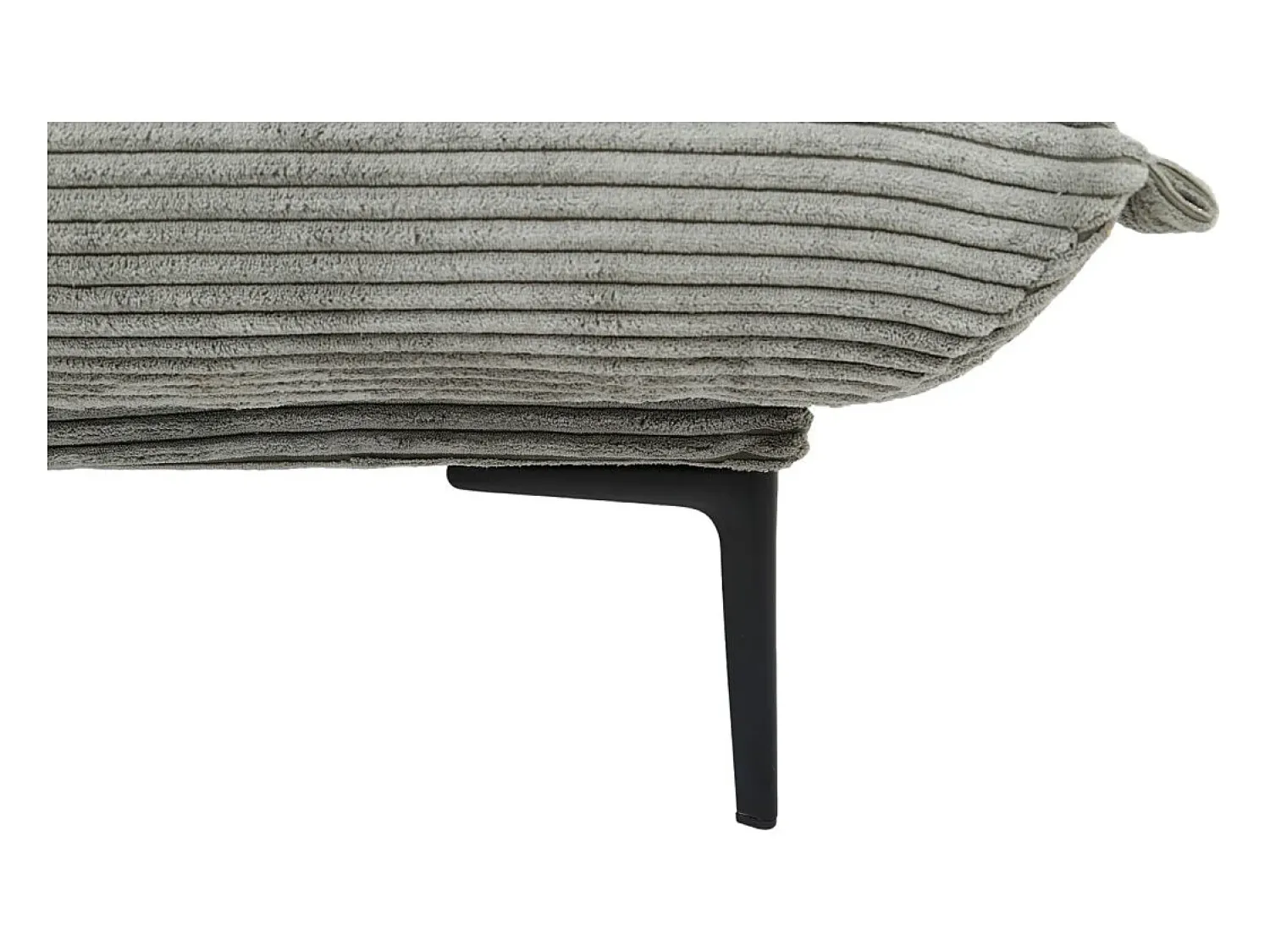 Sofá|Price Factory Sofá-cama VELARIS – Tecido de veludo cinza escuro – Estrutura de madeira – Colchão integrado – Elegante e compacto Cinzento