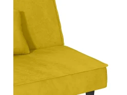 Online vidaxl Sofá-cama veludo Amarelo