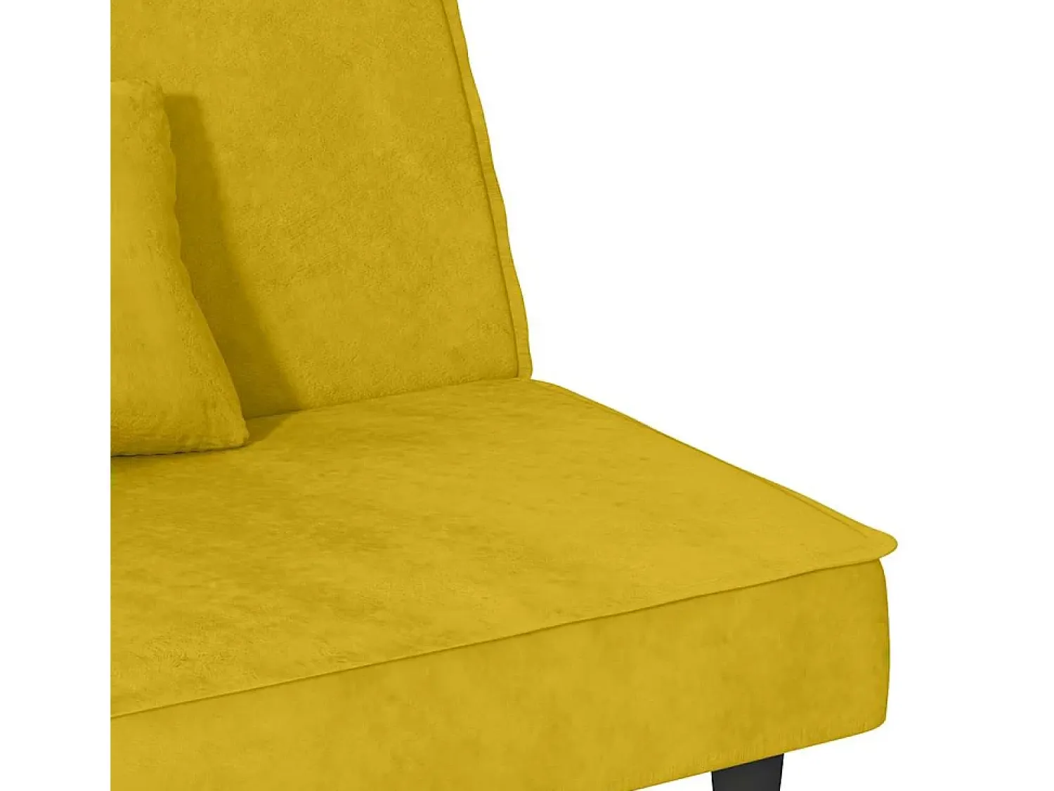 Online vidaxl Sofá-cama veludo Amarelo