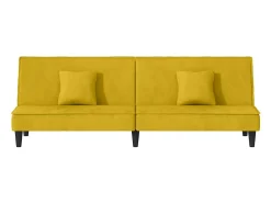 Online vidaxl Sofá-cama veludo Amarelo