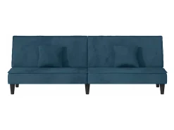 Sofá*vidaxl Sofá-cama veludo Azul